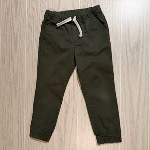 Cat & Jack Toddler Boys Jogger Pants Size 3T Green Elastic Waist Pull On Casual